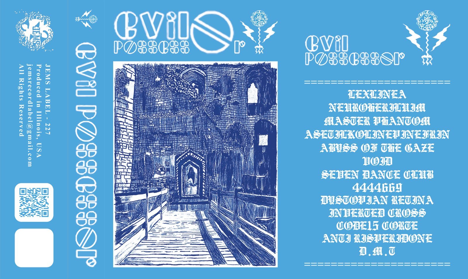 ZIZ - Evil Posessor - Jems Label Records Tape Cassette