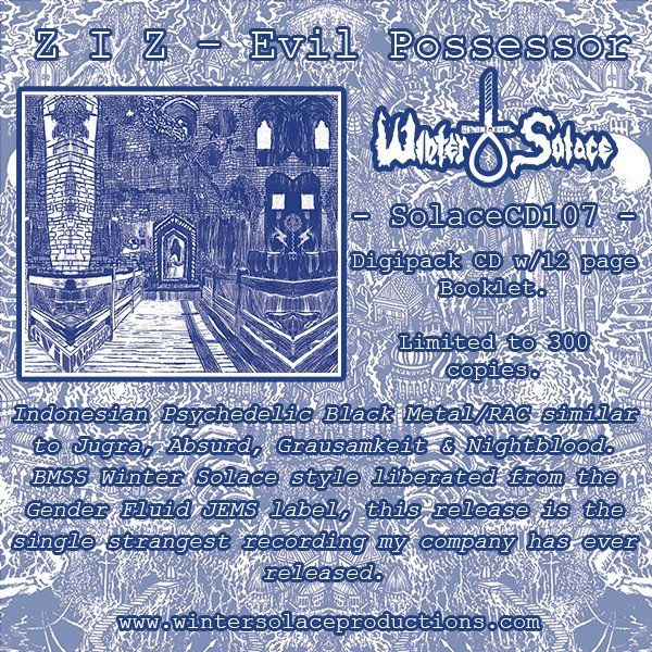 ZIZ - Evil Posessor - Winter Solace Records CD