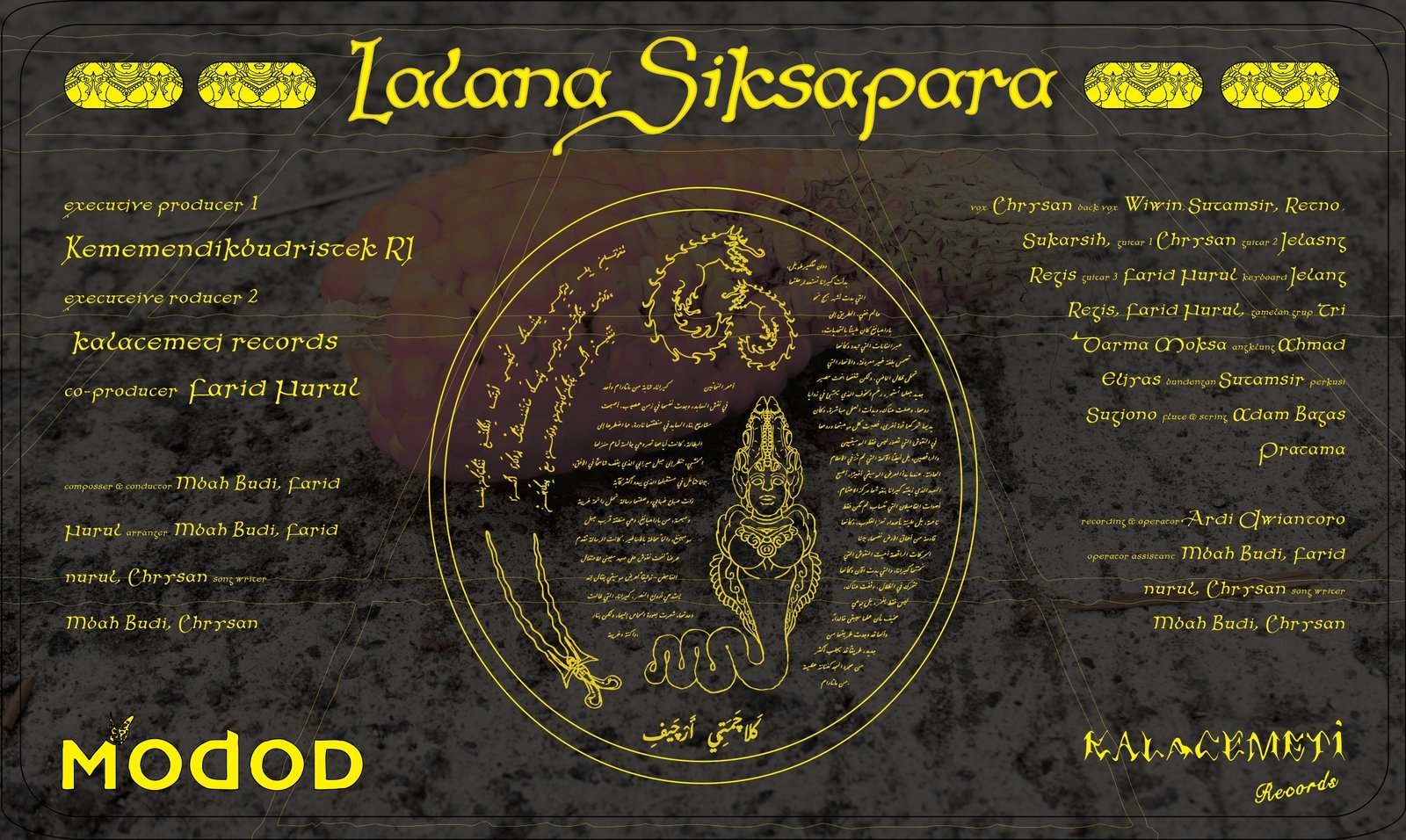 Modod - Lalana Siksapara - Back Cover Art
